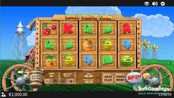 Play Funky Fruits Farm by Playtech