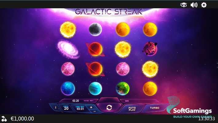 Play Galactic Streak by Playtech