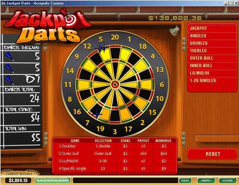 Play Jackpot Darts by Playtech