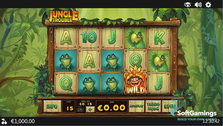 Play Jungle trouble by Playtech