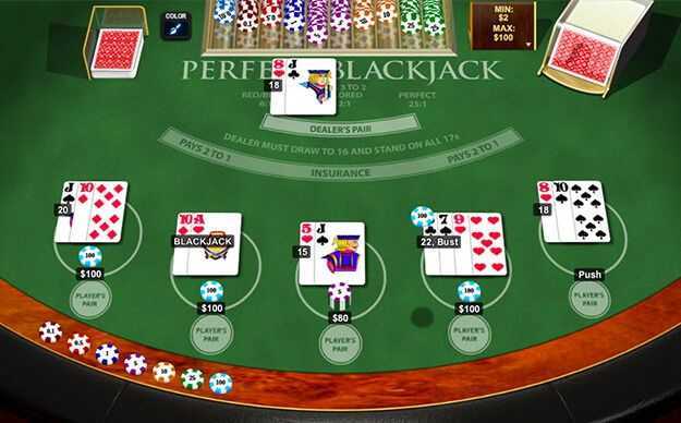 Play Perfect Blackjack by Playtech