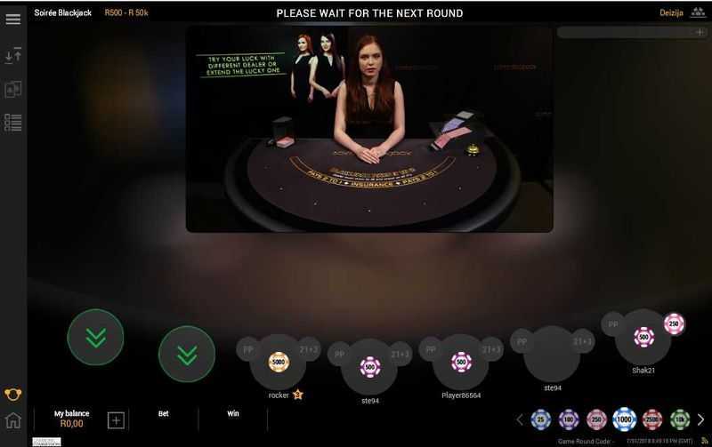 Play Soiree Blackjack Live by Playtech