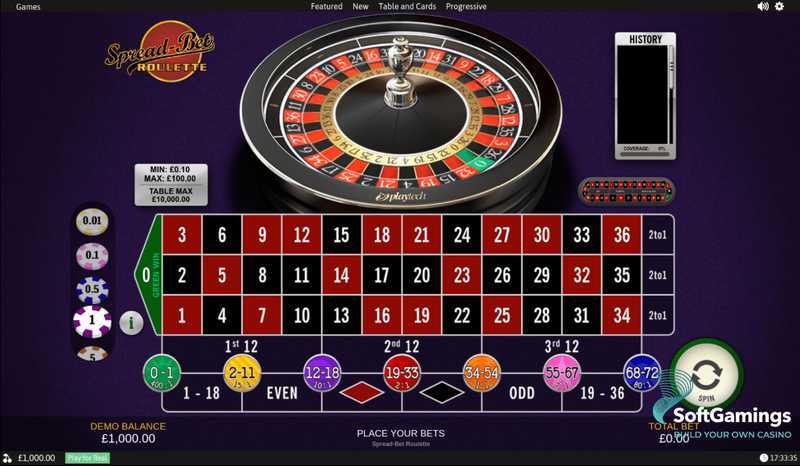 Play Spread Bet Roulette by Playtech