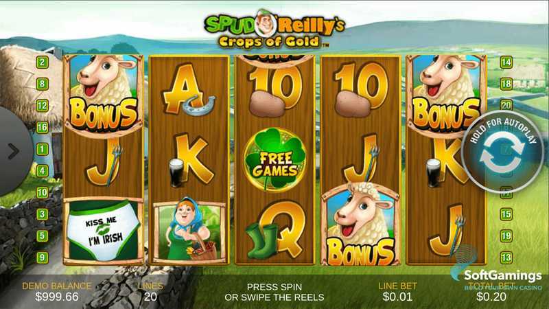 Play Spud OReillys Crops of Gold by Playtech