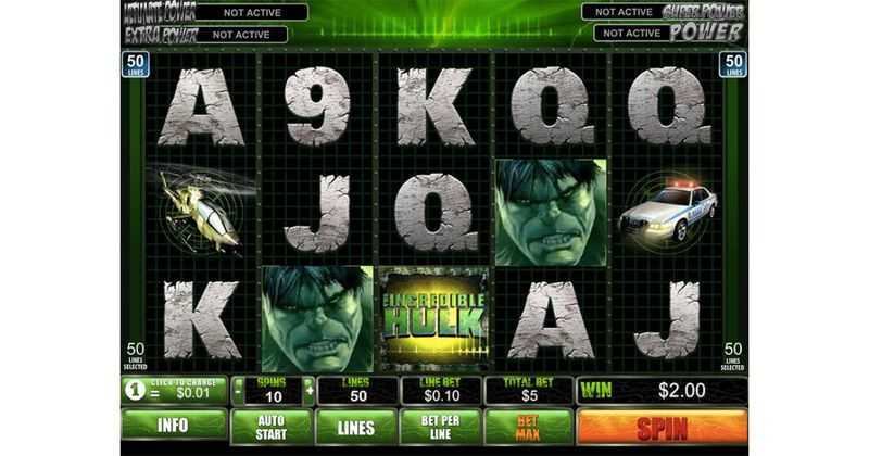 Play The Incredible Hulk by Playtech