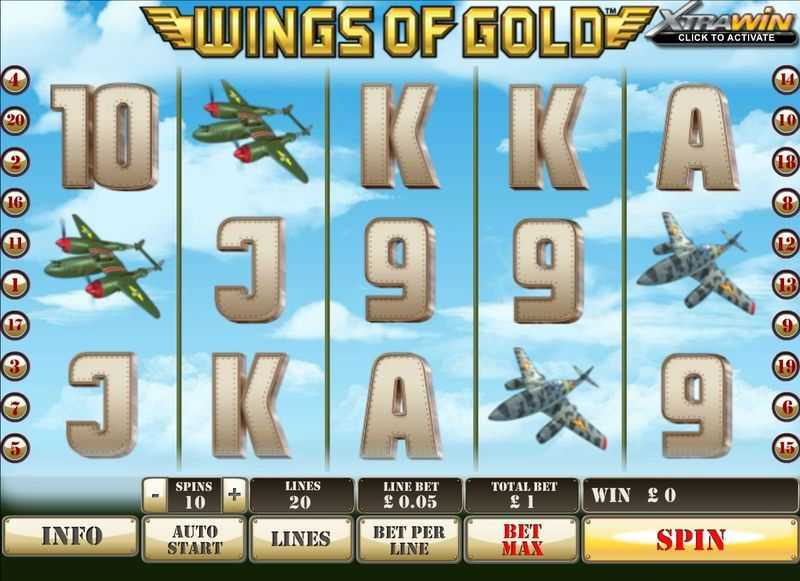 Play Wings of Gold by Playtech