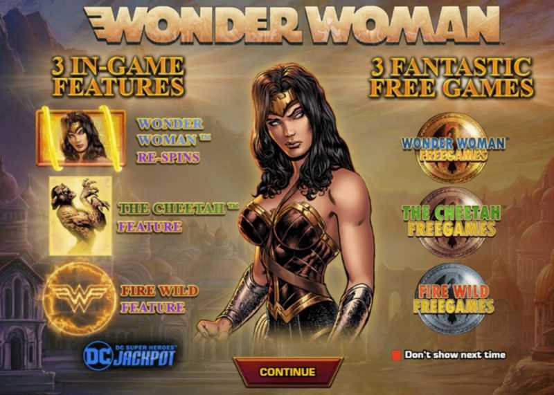 Play Wonder Woman by Playtech