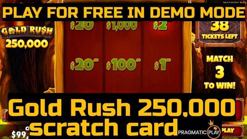 Play Gold Rush Scratchcard by Pragmatic Play