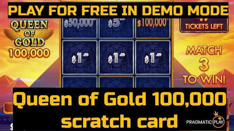 Play Queen of Gold Scratchcard by Pragmatic Play