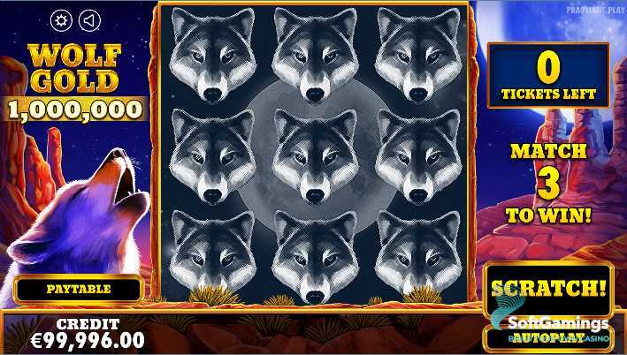 Play Wolf Gold Scratchcard by Pragmatic Play