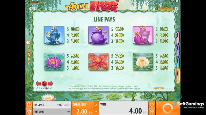 Play Royal Frog by Quickspin