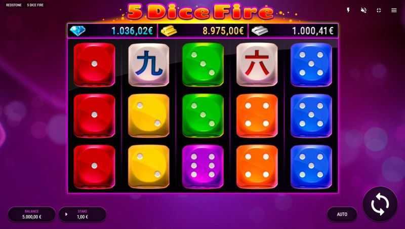 Play 5 Dice Fire by Redstone