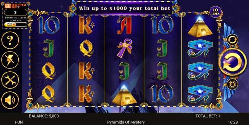 Play Pyramids of Mystery by Retro Gaming