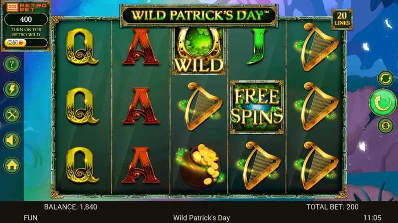 Play Wild Patrick's Day by Retro Gaming