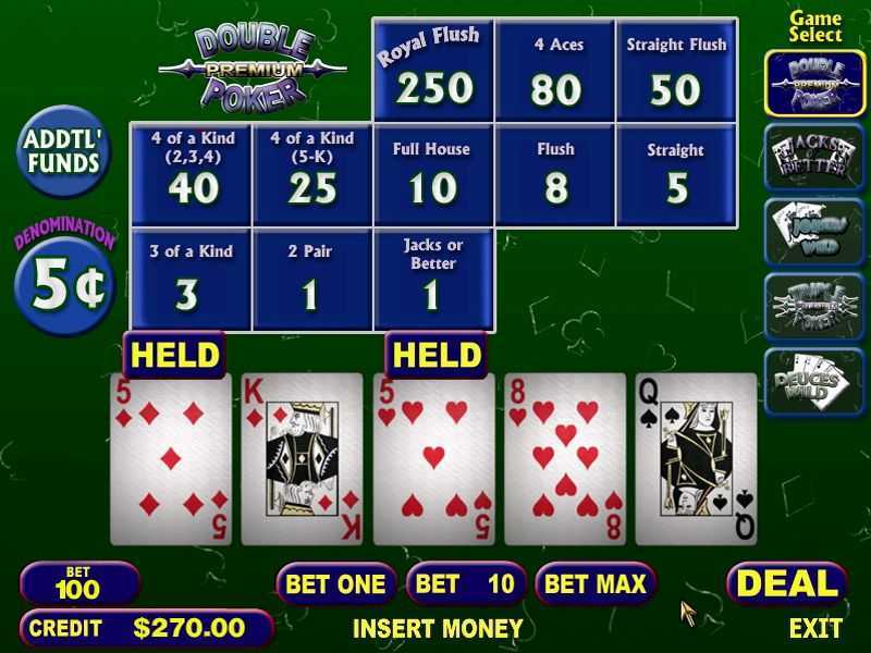 Play Video Poker Remastered by Roxor Gaming