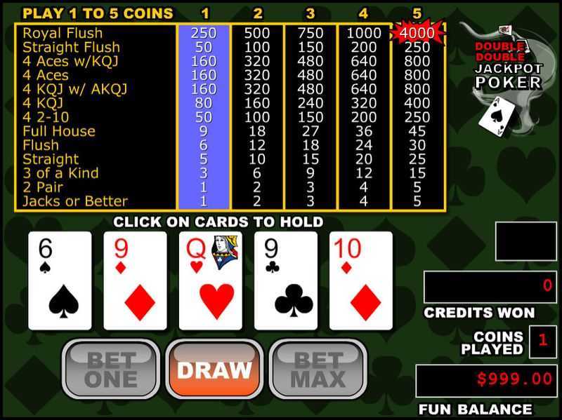 Double Bonus Poker RTG Double Bonus Poker RTG