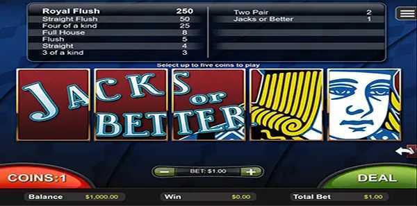 Play Jacks or Better by Rtg