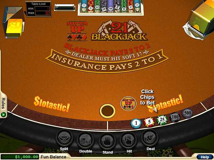 Play Suit'Em Up Blackjack by Rtg