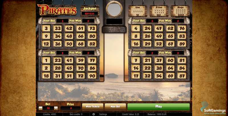 Play Pirates Bingo by Salsa Technology