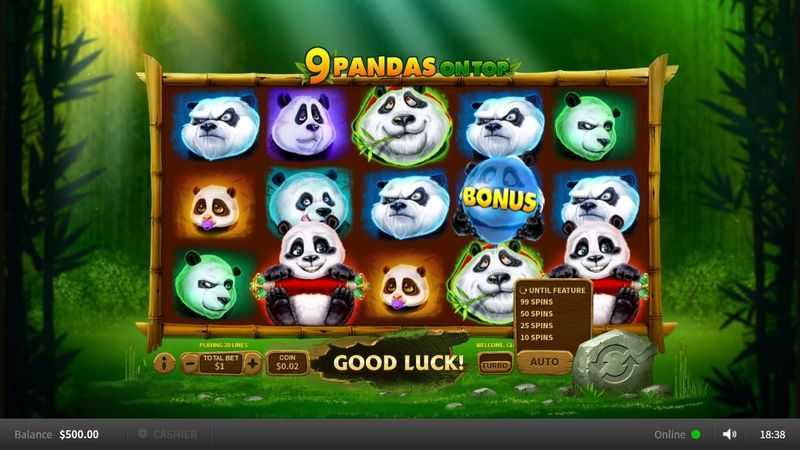 Play 9 Pandas On Top by Skywind Group