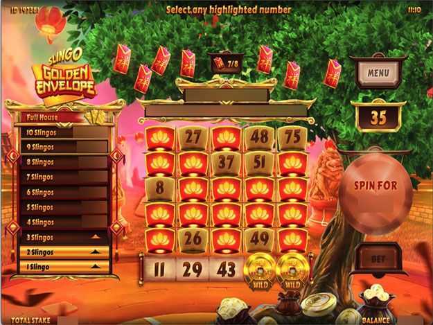Play Slingo Golden Envelope by Slingo Originals