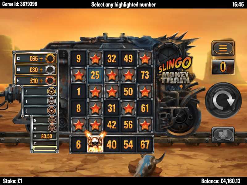 Play Slingo Money Train by Slingo Originals