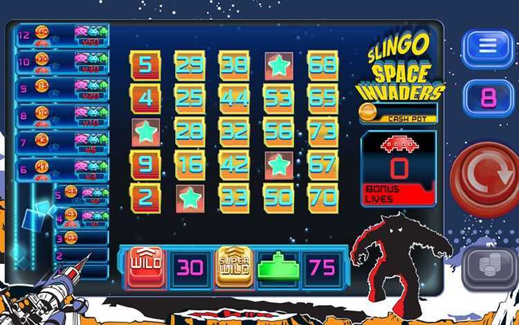 Slingo Space Invaders Slingo Space Invaders