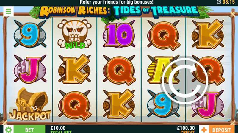 Play Robinson Riches: Tides of Treasure by Slot Factory