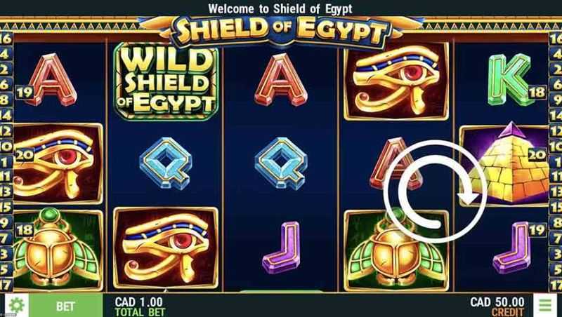 Play Shield of Egypt by Slot Factory