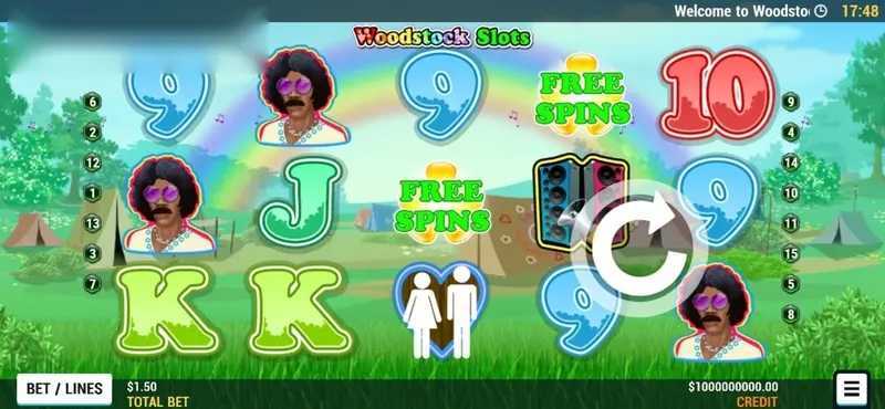 Play Woodstock Slots by Slot Factory