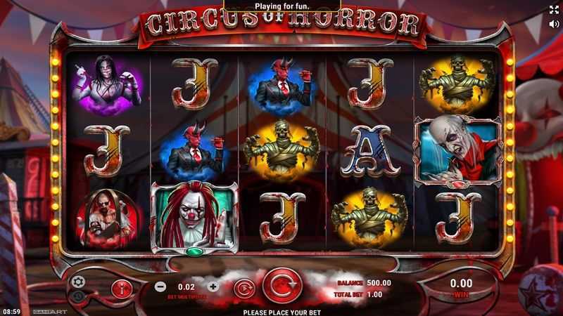 Play Circus of Death by Slot Machine Design