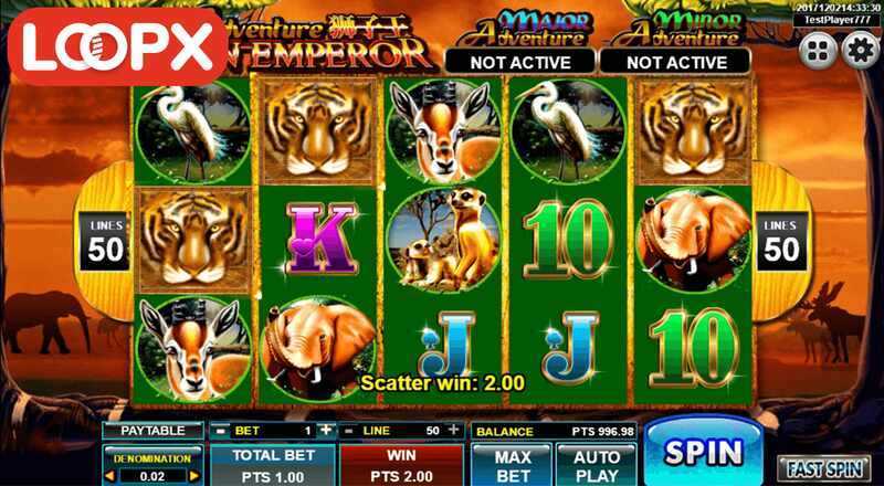 Play Adventure Lion Emperor by Spadegaming