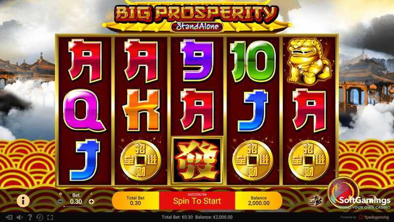 Play Big Prosperity SA by Spadegaming – Feel the Thrill of this Online Casino Game 