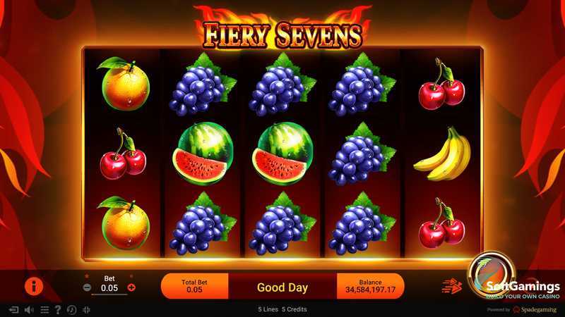 Play Fiery Sevens by Spadegaming