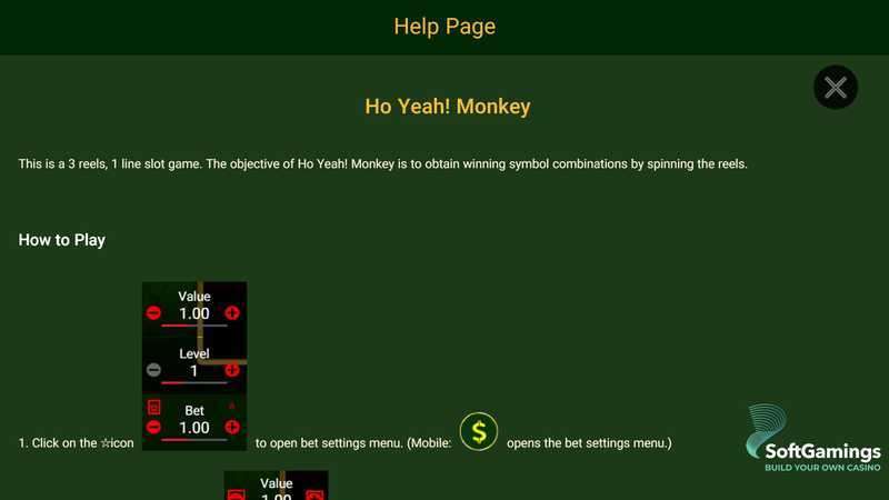 Play HoYeah! Monkey by Spadegaming