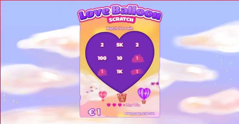 Play Love Balloon Scratch by Spinmatic