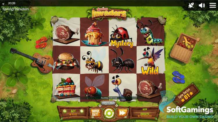 Play Spring Invaders by Spinmatic