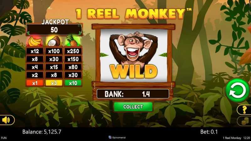 Play 1 Reel Monkey by Spinomenal