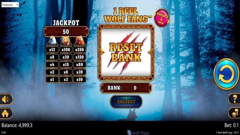 Play 1 Reel Wolf Fang by Spinomenal