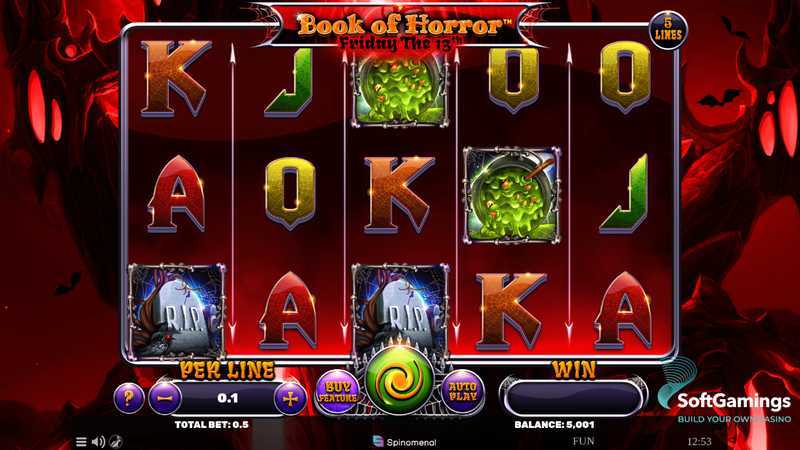 Play Book of Horror Friday The 13th by Spinomenal – Spin Online in This Casino Game 