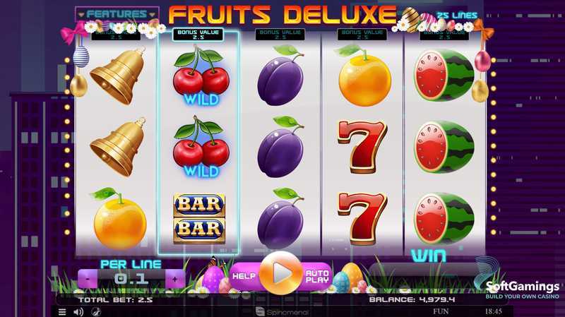 Play Fruits Deluxe Easter Edition by Spinomenal
