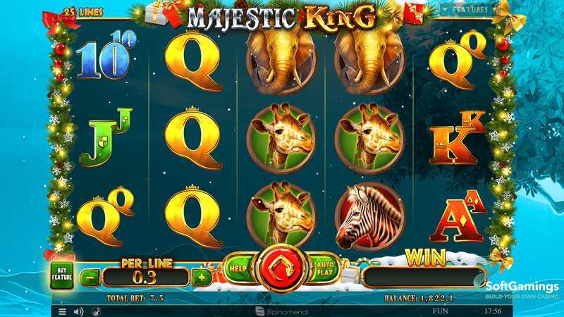 Play Majestic King Christmas Edition by Spinomenal