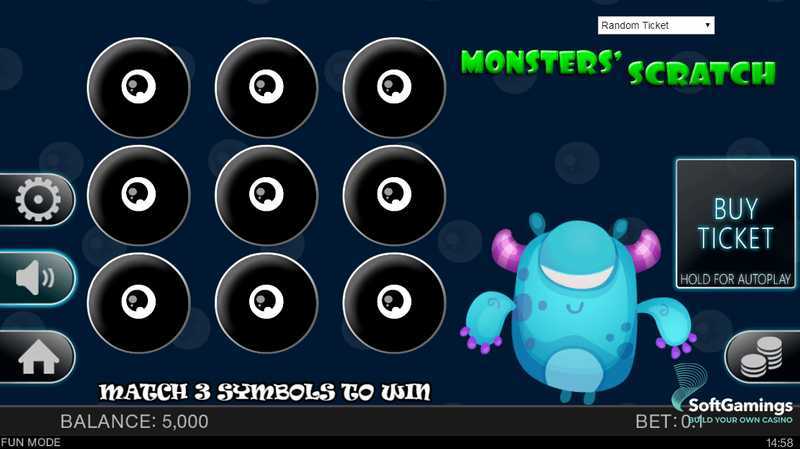 Play Monsters Scratch by Spinomenal