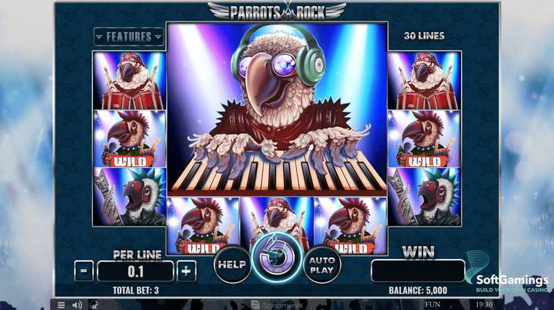 Play Parrots Rock by Spinomenal