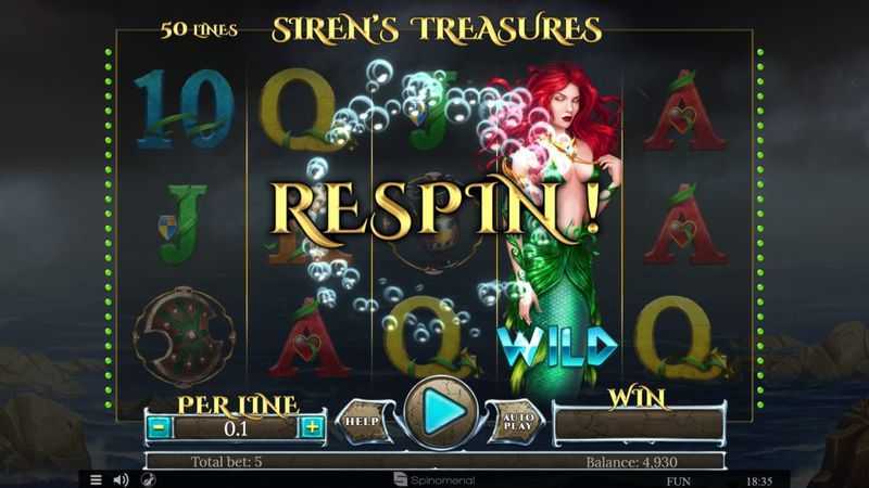 Play Sirens Treasures by Spinomenal