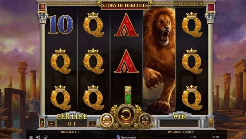 Play Story of Hercules 15 lines by Spinomenal