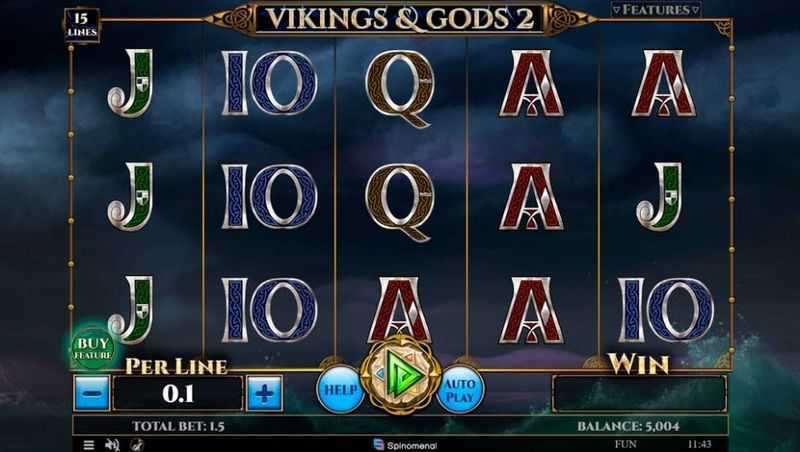 Play Vikings and Gods 2 15 Lines by Spinomenal