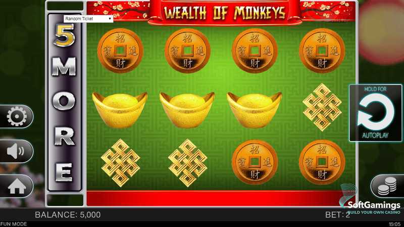 Play Wealth of monkeys by Spinomenal