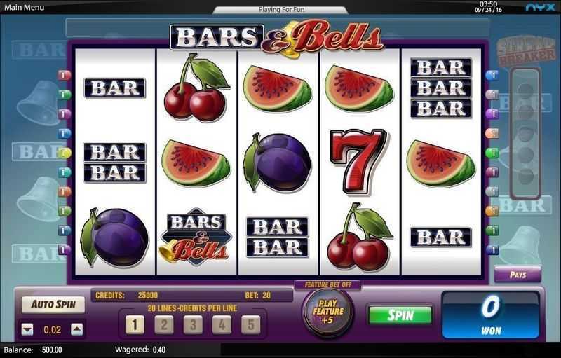 Play Bars & Bells Slot by Spinoro – Spin for Rewards in this Online Casino Game 