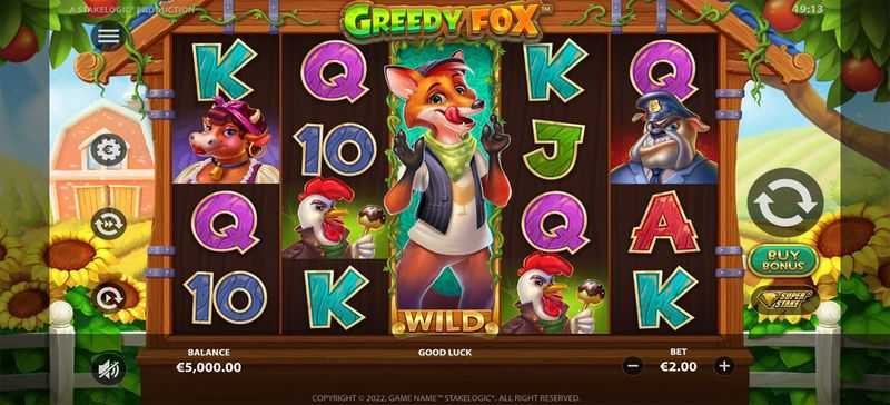 Play Greedy Fox by Stakelogic